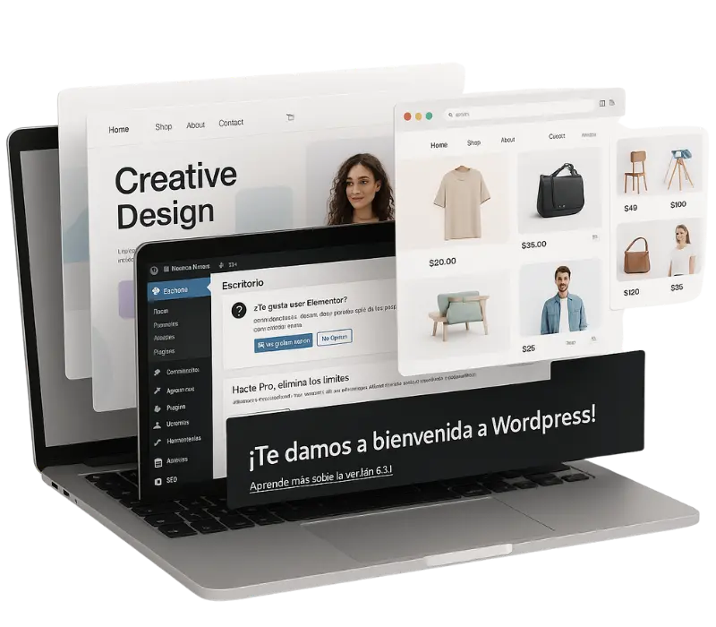 mockup crear tienda online