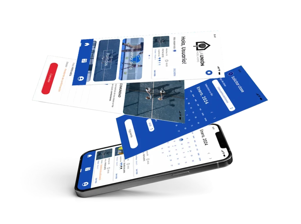 ejemplo de crear una app La Unión para Padel Home
