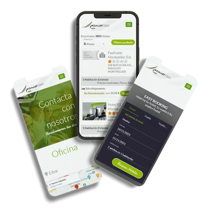 ejemplo de crear una app para Viajes Premier Class