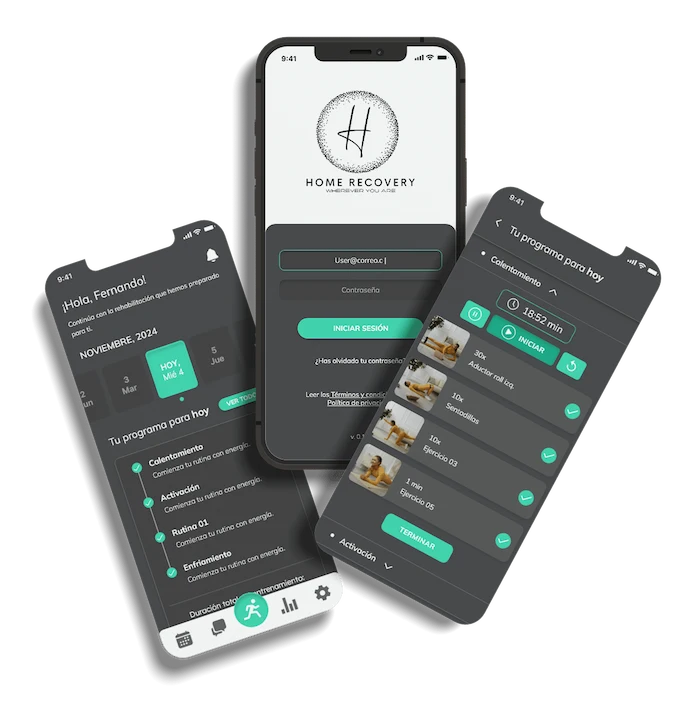 ejemplo de desarrollo de una app para Home Recovery
