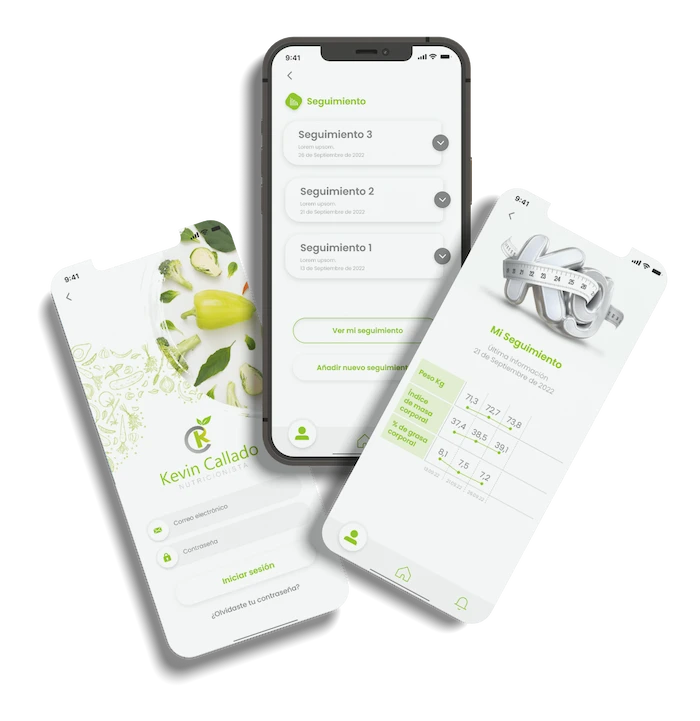 ejemplo de desarrollo de una app para Nutrición Kevin Callado