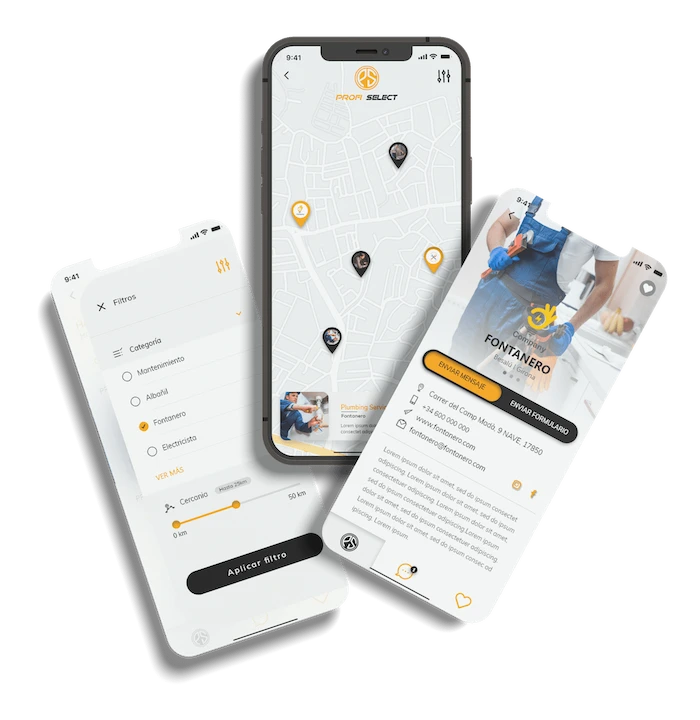 ejemplo de desarrollo de una app para profi select