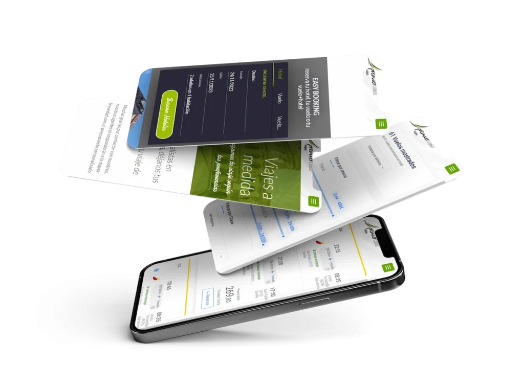 ejemplo de desarrollo de una app para Viajes Premier Class