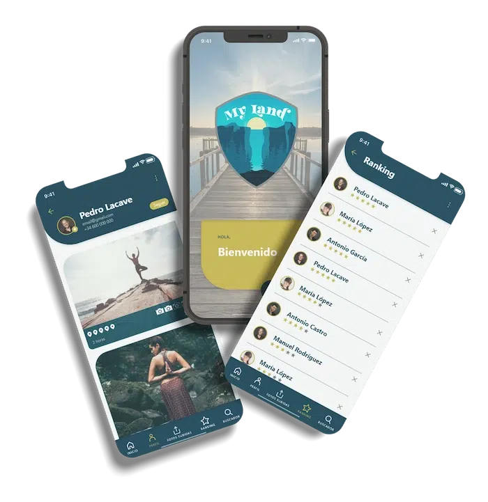 ejemplo de crear una app para my land