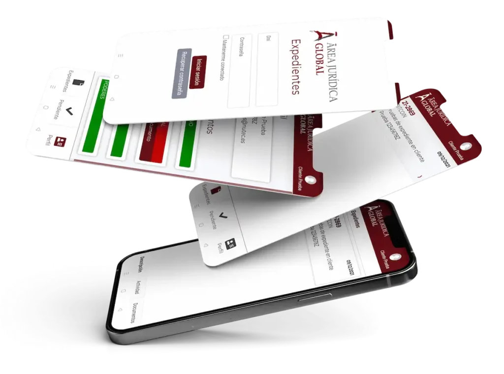 ejemplo de crear una app para área jurídica