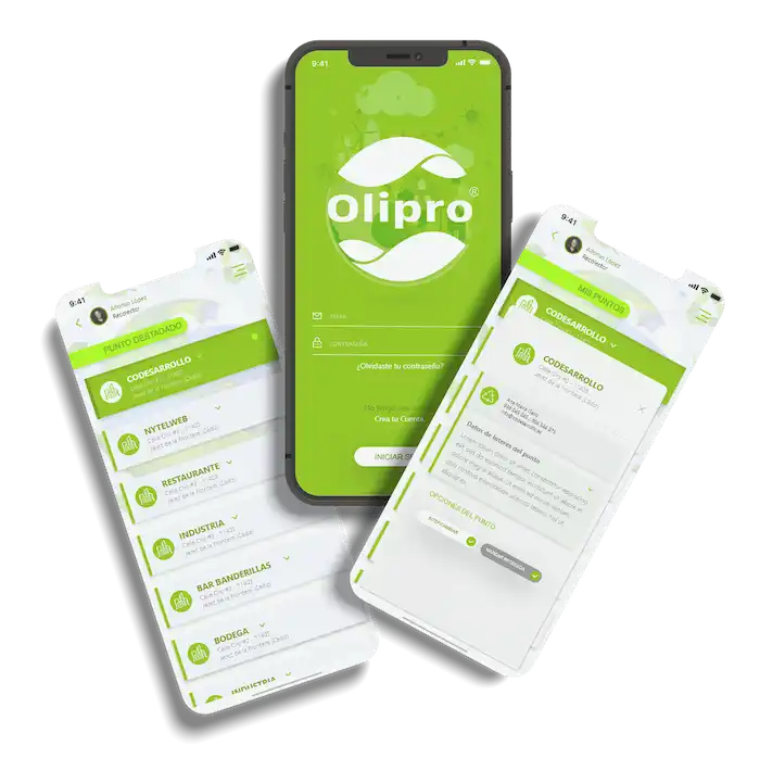 ejemplo de desarrollo de una app para olipro