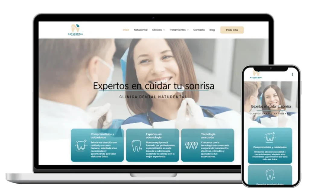 desarrollo web natudental
