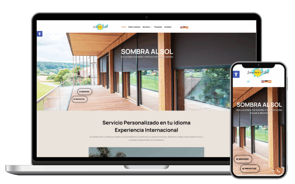 Desarrollo web sombra al sol