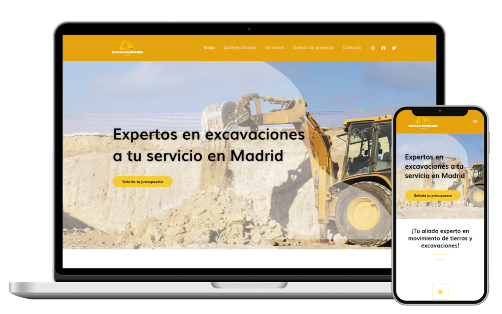desarrollo web excavaciones